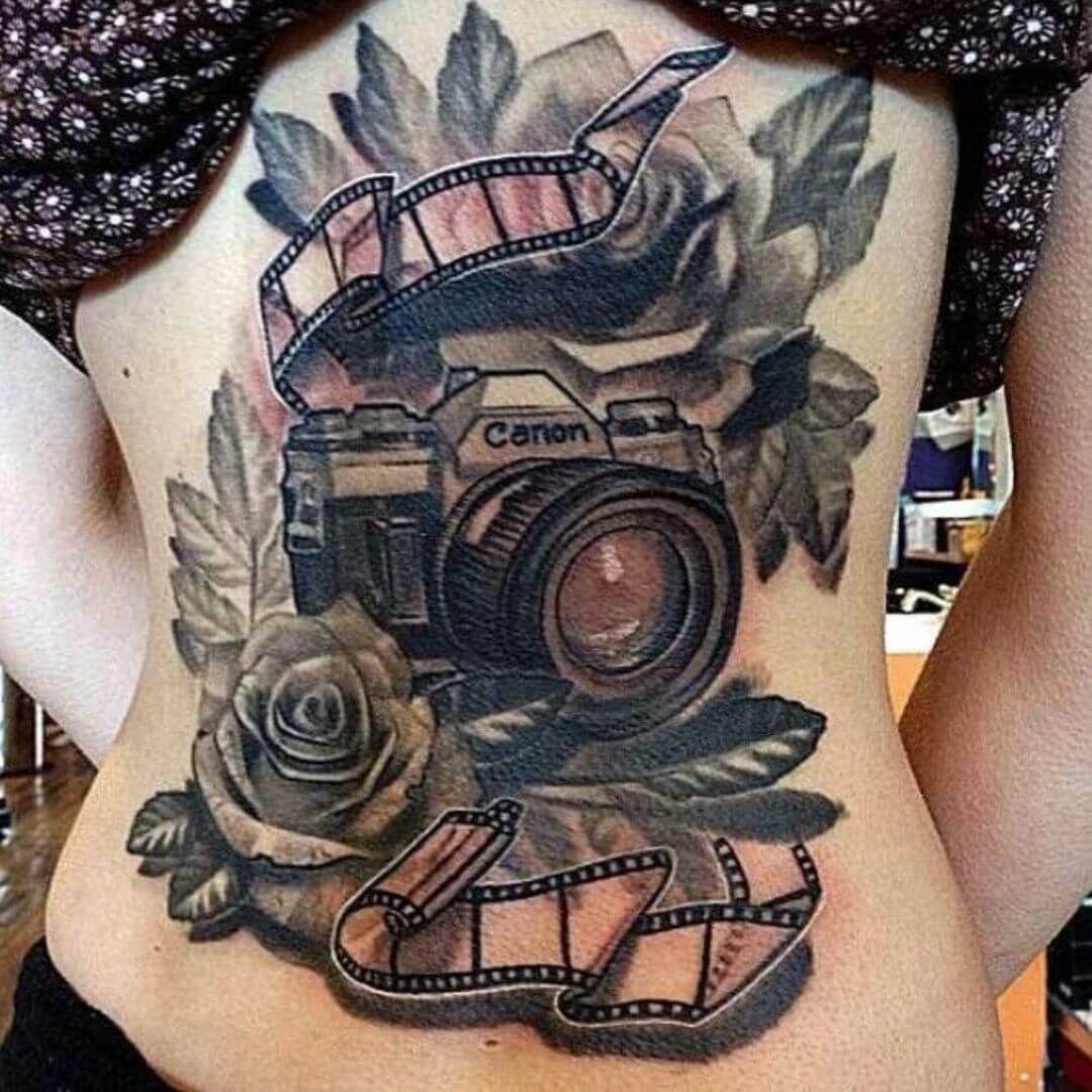 camera tattoo