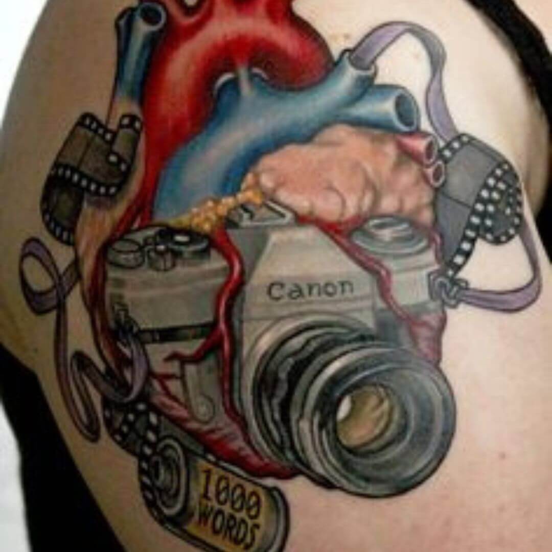 camera tattoo