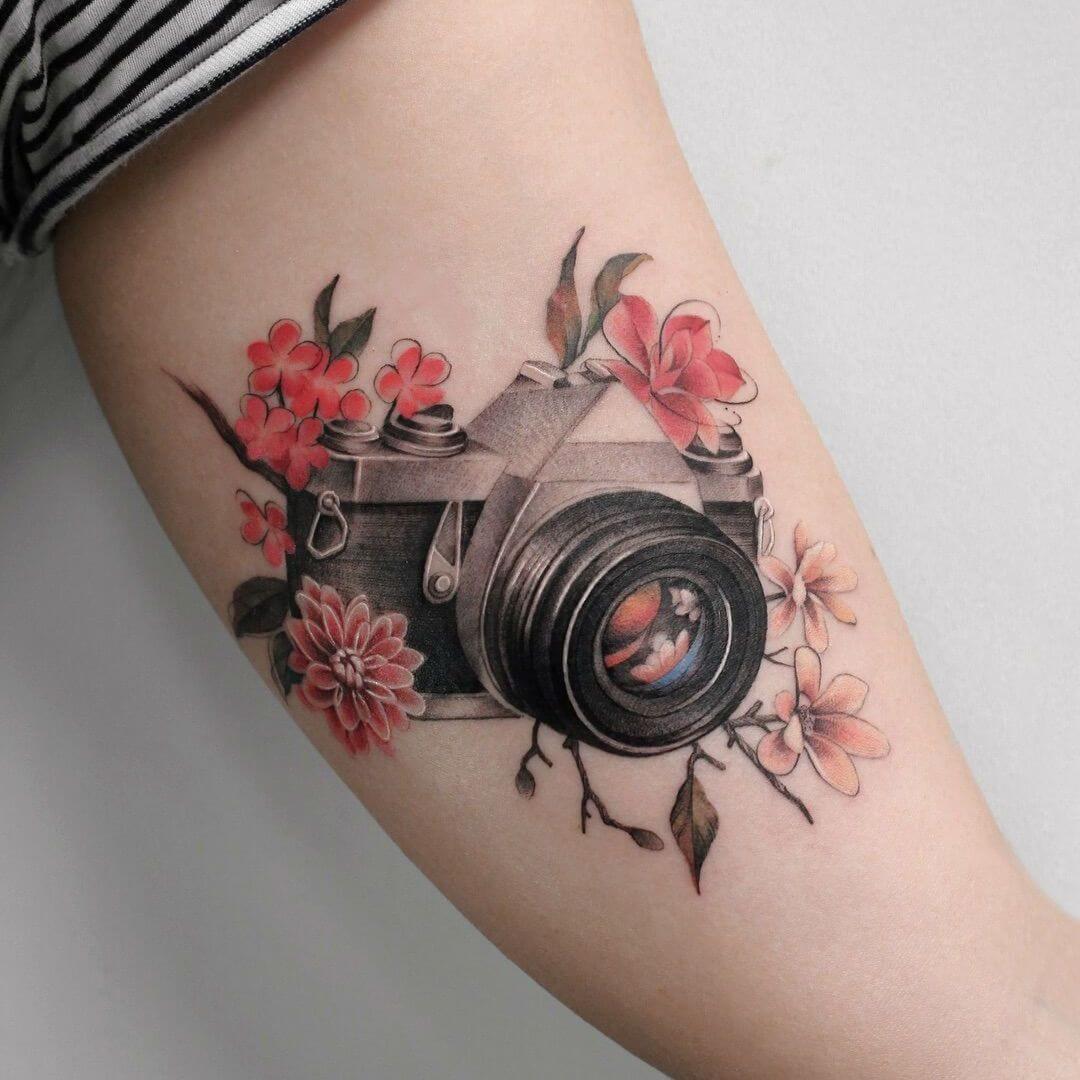 camera tattoo