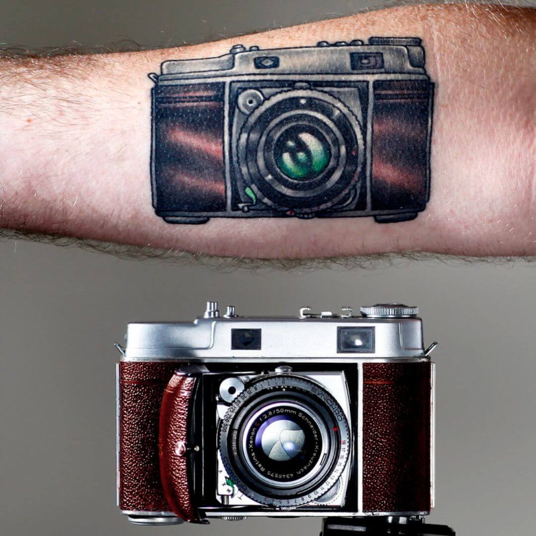 camera tattoo